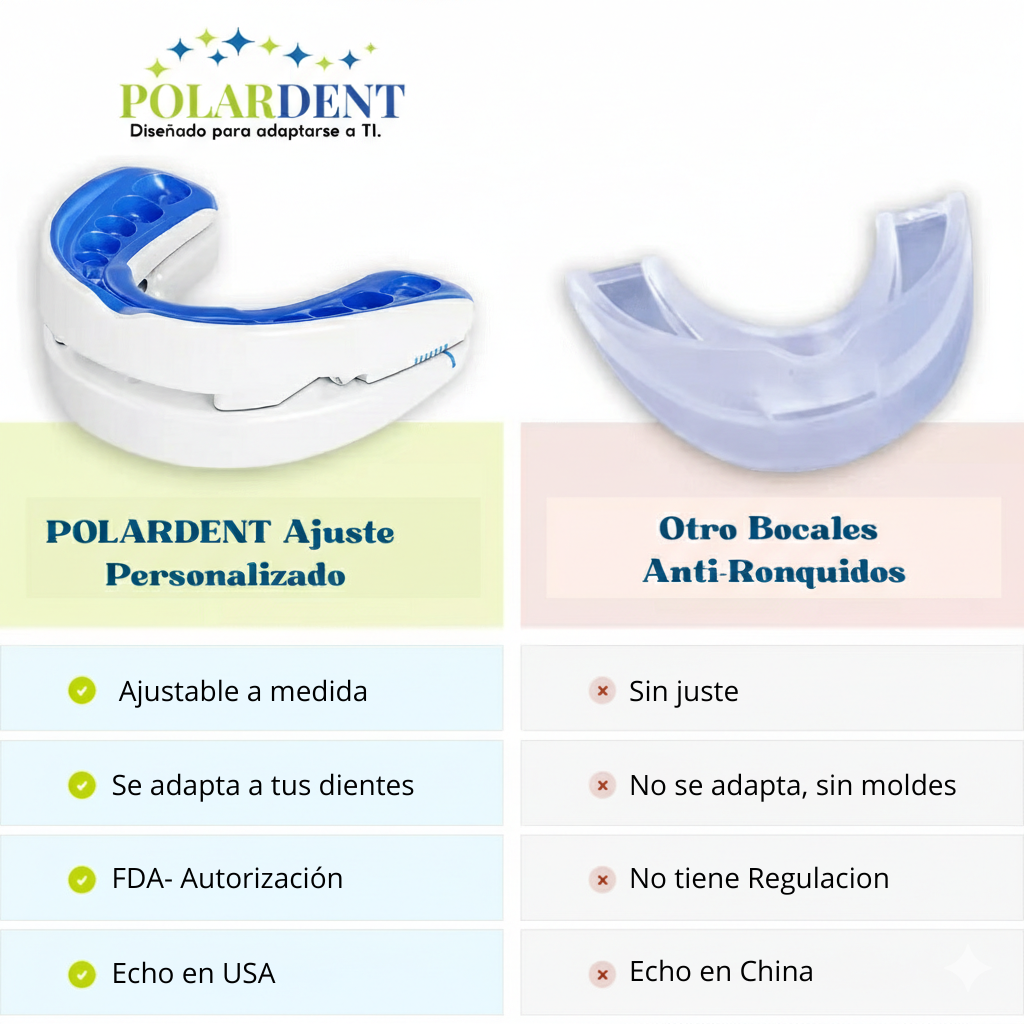 Bucal anti-ronquidos ajustable PolarDent™ - Polarnova
