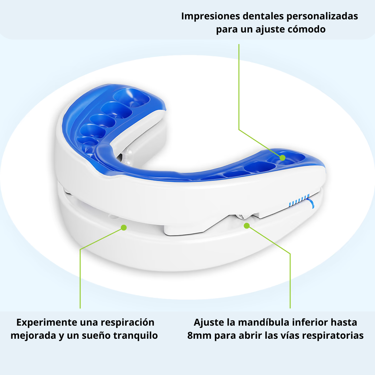 Bucal anti-ronquidos ajustable PolarDent™ - Polarnova
