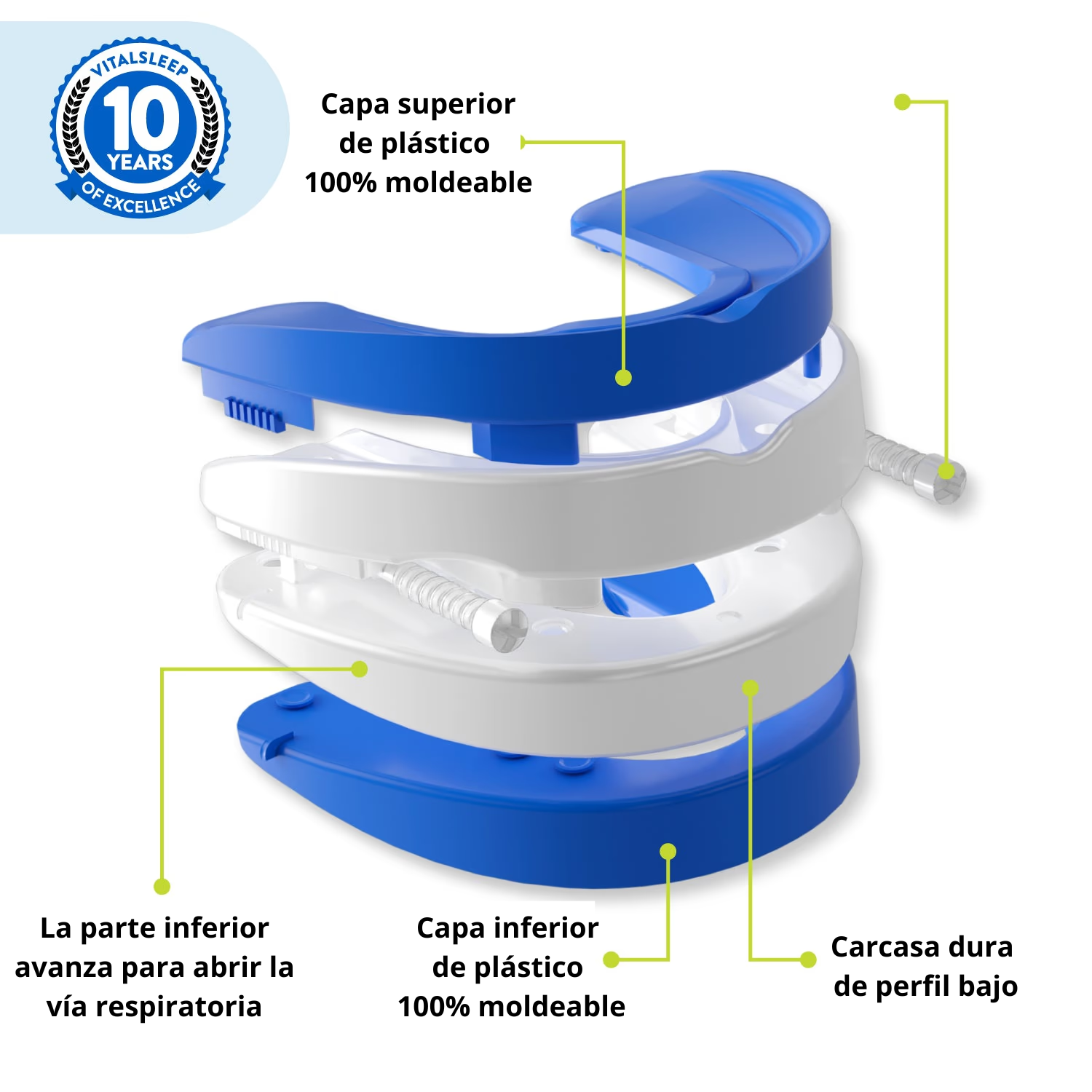 Bucal anti-ronquidos ajustable PolarDent™ - Polarnova